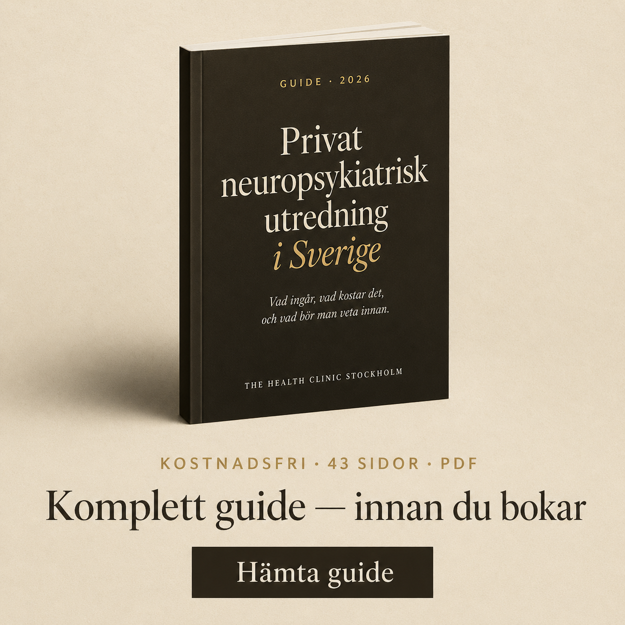 Privat neuropsykiatrisk utredning i Sverige — guide 2026